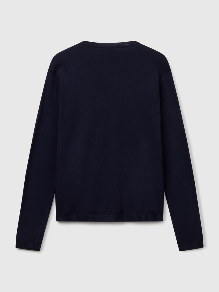 V NECK SWEATER L/S Women image number 5